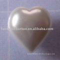 Heart pearl button
